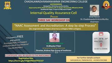 NAAC THREE DAY WORKSHOP