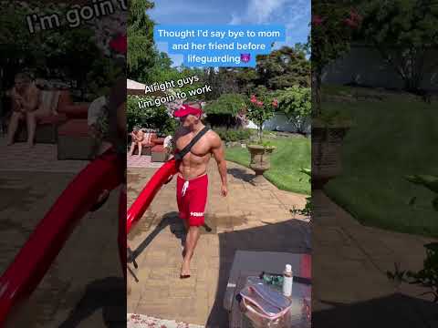 Pretending To Be a Lifeguard for Mom's Friend