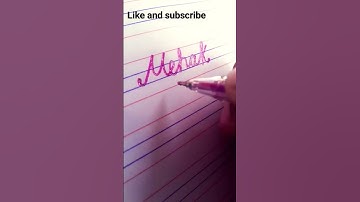 How to write mehak in cursive writing .#like_and_subscribe