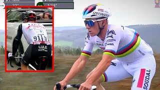 Remco Evenepoel Plays on EASY MODE after Pogacar Crash | LiegeBastogneLiege 2023