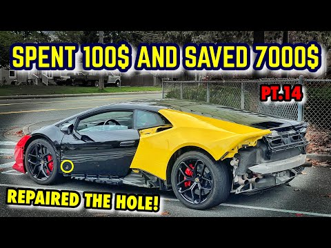 HOW TO FIX EXOTIC CARS FOR CHEAP! (REPAIR HACKS) Lamborghini Huracan Rebuild! [Part 14]