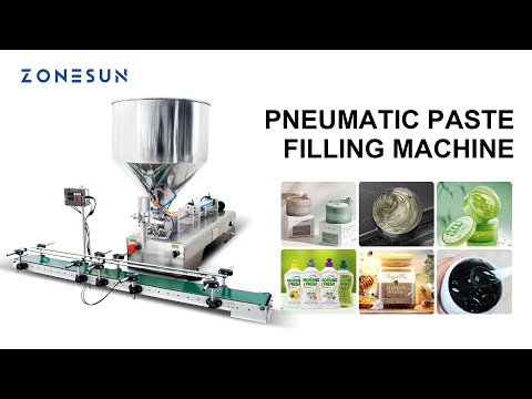 ZONESUN ZS-GTPC1 Paste Filling Machine Pneumatic Viscous liquid Chili Sauce Gel Peanut