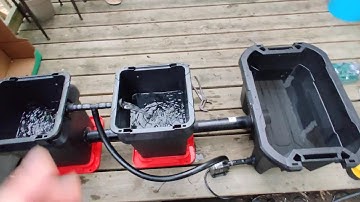 RDWC waterfall system in action. PAhydroponics clone Ver. 1.0