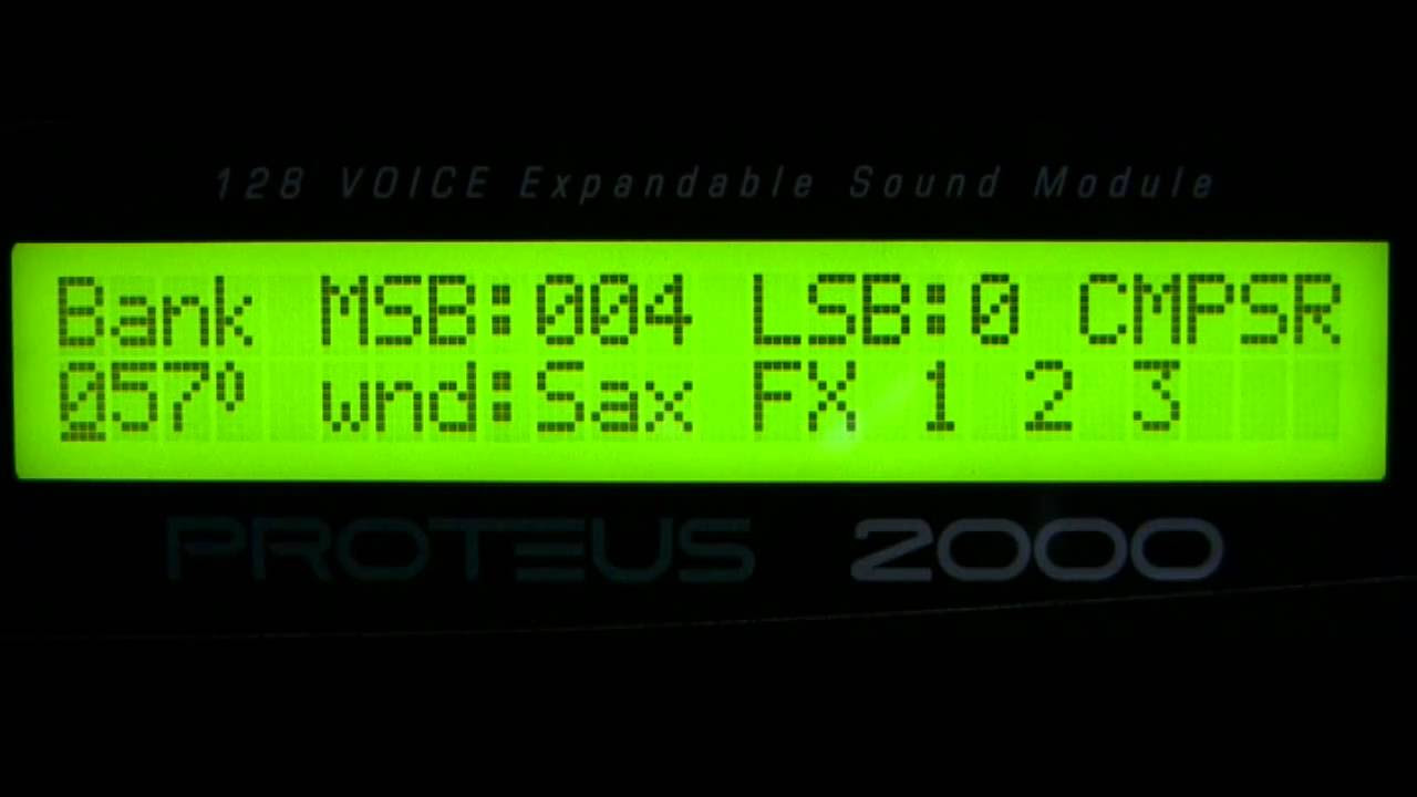 E-mu Proteus 2000 'Composer' Rom Presets Part 5 - YouTube
