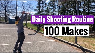 Daily Basketball Shooting Routine: 100 makes from close distance screenshot 4