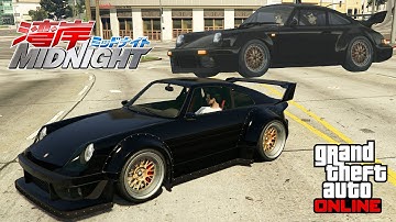 GTA 5 - TV Show Build - Wangan Midnight Blackbird Porsche 911 Turbo (Comet Retro Customization)