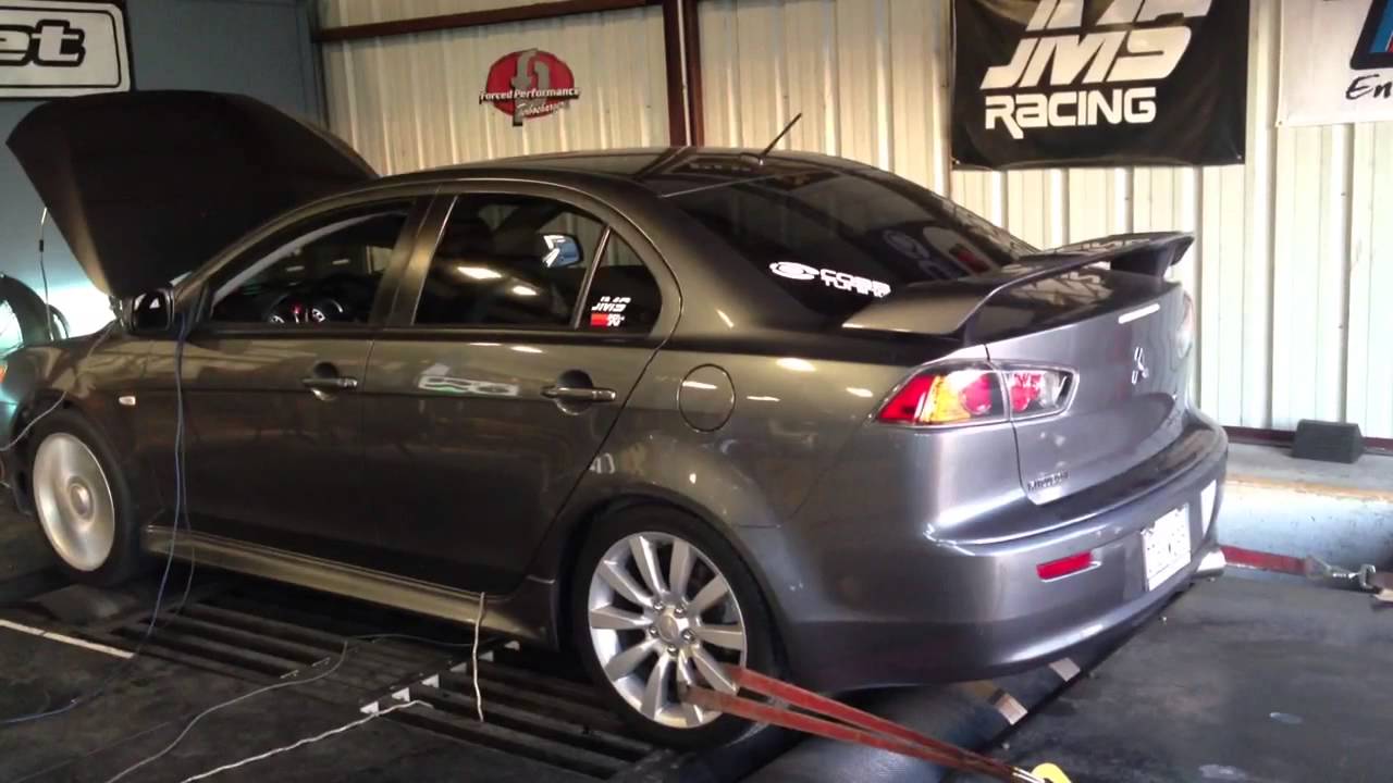 Lancer GTS dyno flame! YouTube