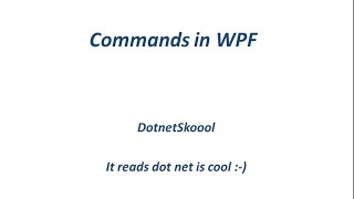 Commands In WPF