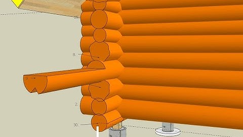 Log House Tutorial - drawing logs in sketchup part #1