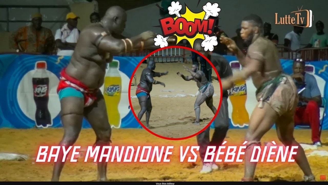 Combat Baye Mandione vs Bébé Diène - C'est la Plus Belle chute de la saison!