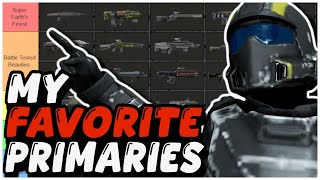 My Favorite Primary Weapons Tier List - Helldivers 2