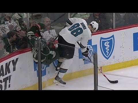 Parise recovers from Burns hip check to score slick tip-in goal