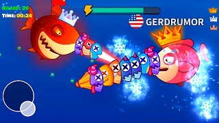Fish.IO - A new battle!  NORWAY REDFISH & BOSS Shark - fishdom ocean screenshot 2
