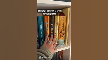 Bookshelf Tour Part 1: Greek Mythology Shelf #bookshelftour