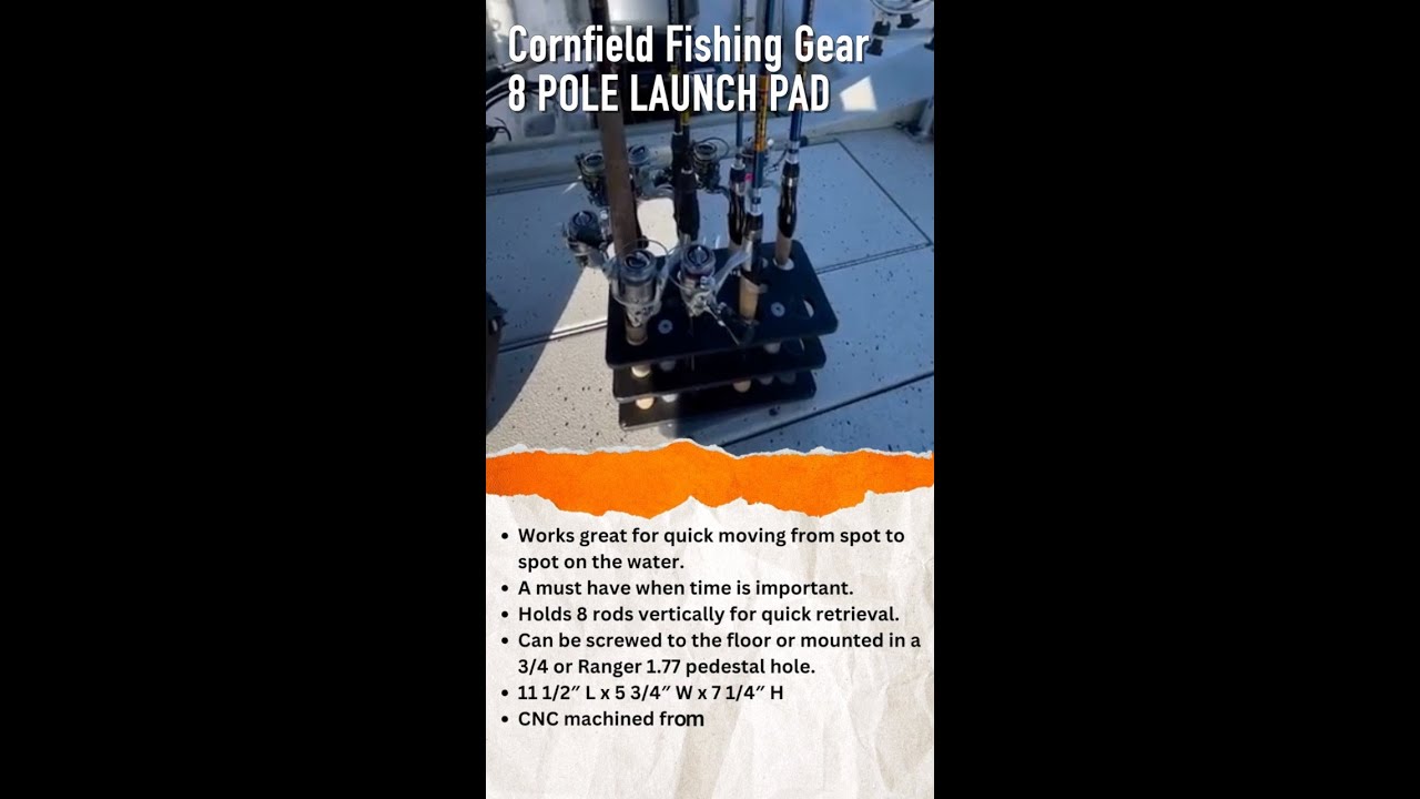 8 Pole Launch Pad - Cornfield Fishing Gear