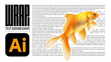How to Wrap Text Around Any Shape in Illustrator | Illustrator Teachings | Quick and Easy
