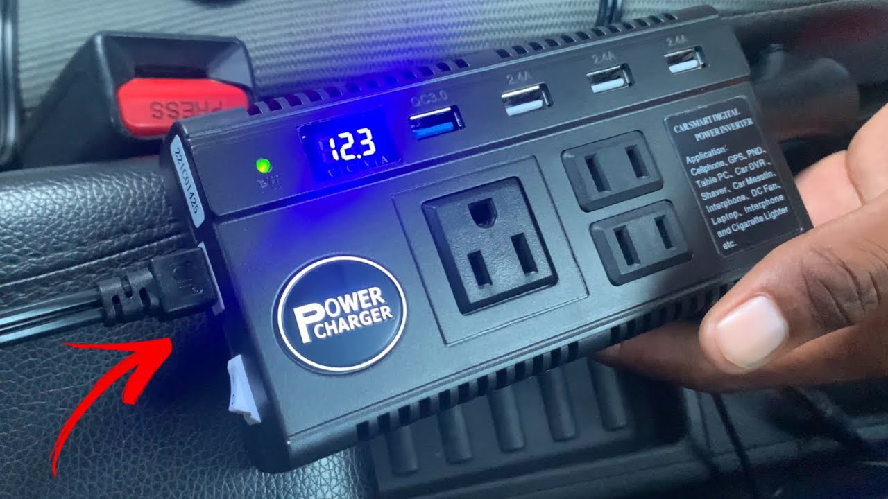Best Car Inverter? DC to AC Car Charger Adapter with 3 AC Outlets Dual