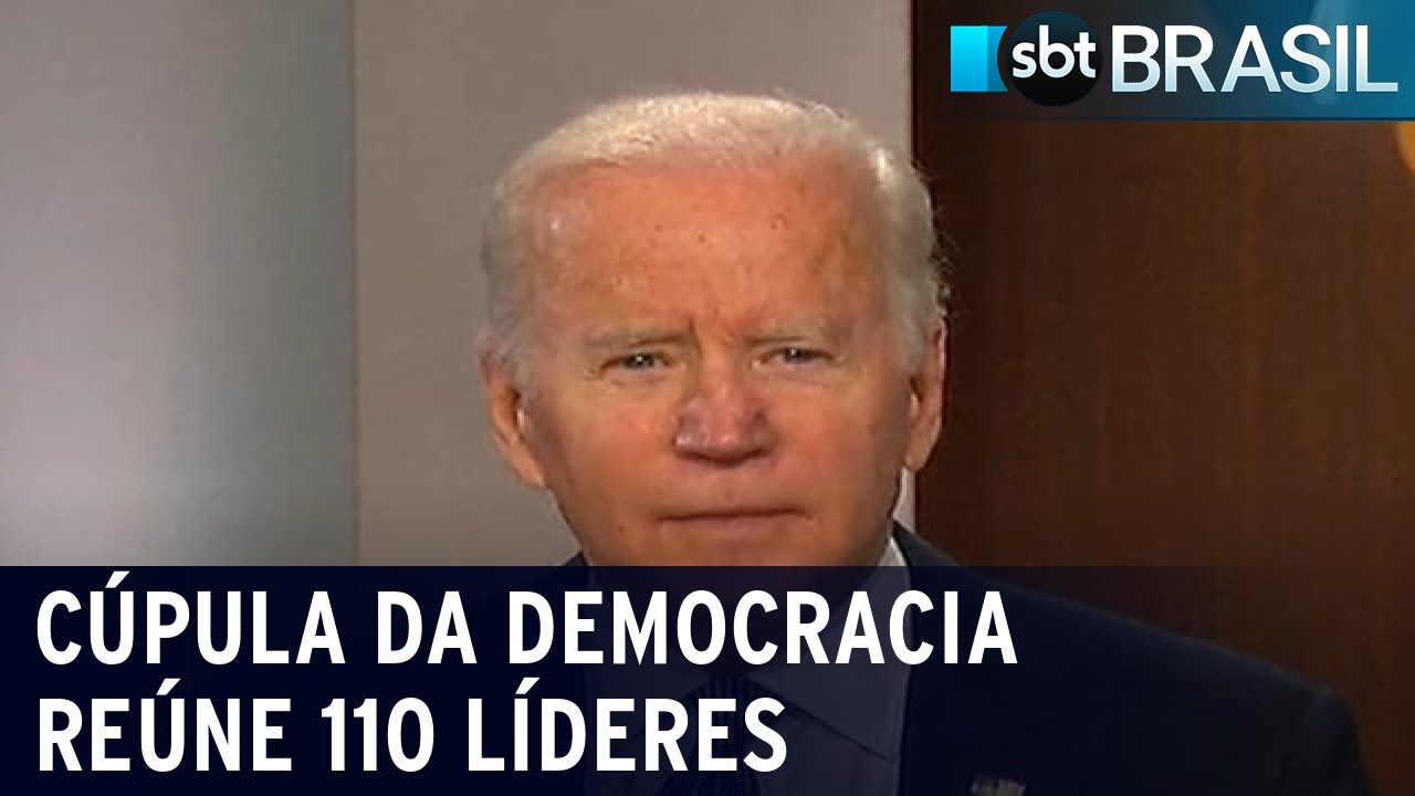 Líderes mundiais participam de Cúpula da Democracia | SBT Brasil (09/12/21)