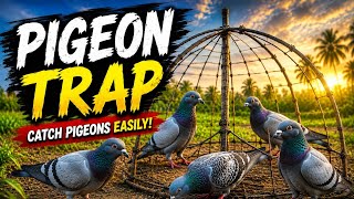 Pigeon trap! CATCH pigeons easily #wildlife #diy #survival