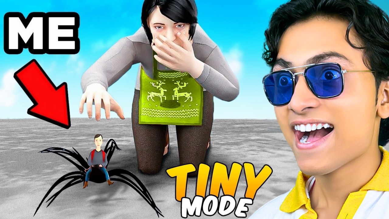 Using TINY MODE in SCHOOLBOY RUNAWAY Prank Mom😁