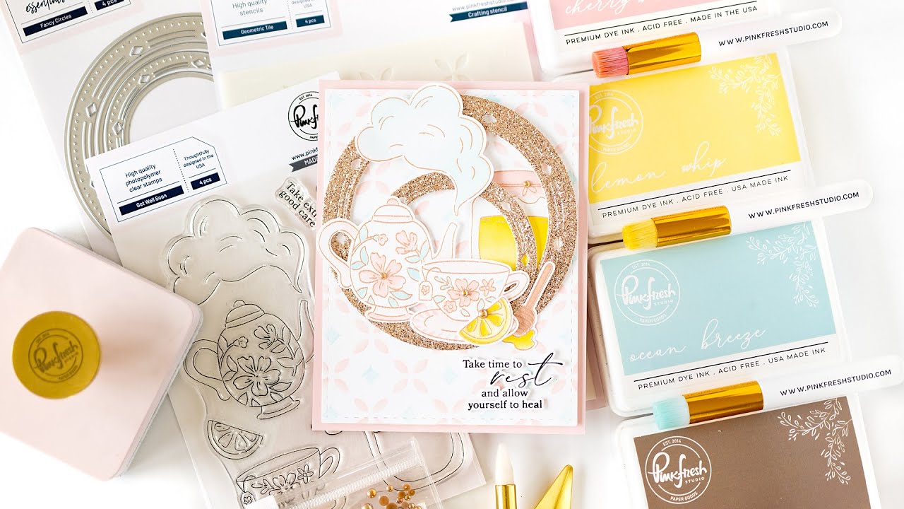 Live with Lea - Rose Gold Get Well Soon card