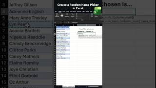 Excel's Random Name Generator (Perfect for Teachers & Teams!)