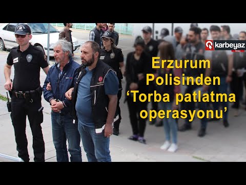 Erzurum Narkotik polisinden 'torba patlatma operasyonu'