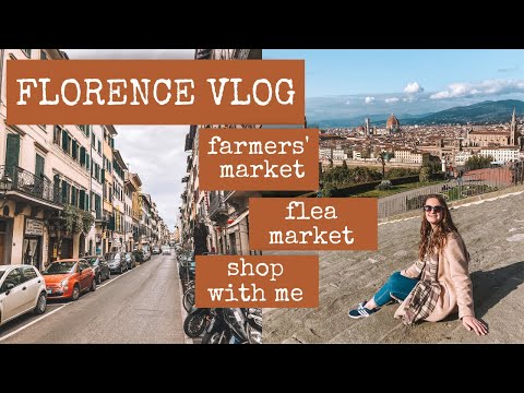VLOG Expat Diaries 2 Farmers market and thrifting in Florence