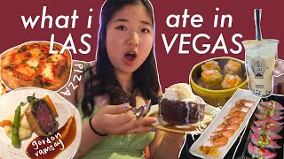 WHAT I ATE IN VEGAS! (gordon ramsay beef wellington, pizza, dim sum, sushi, and more)