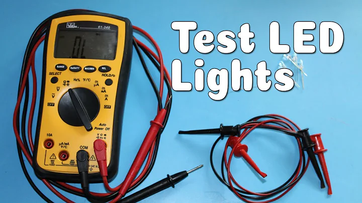 How to Test led Lights on Using a Multimeter