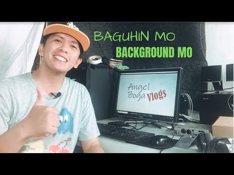 Paano baguhin ang background ng video mo???