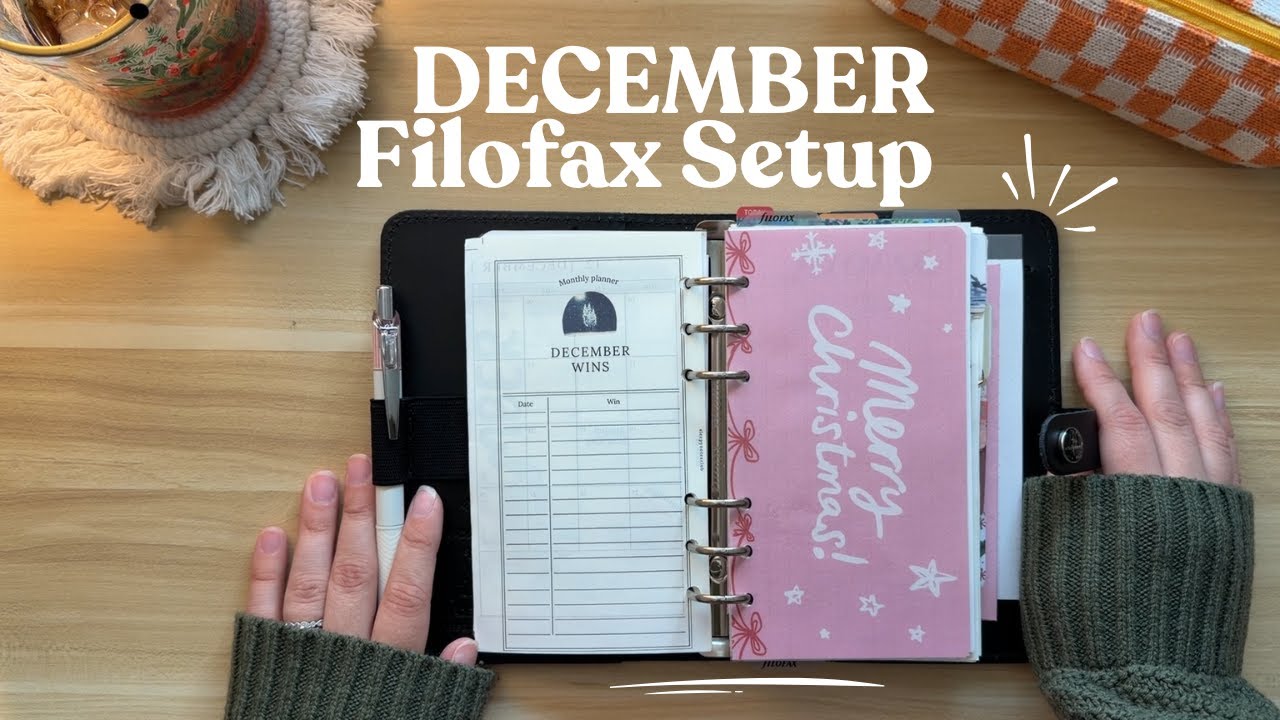 Настройка Filofax на декабрь // Самостоятельные панели управления, ежемесячная настройка и многое...