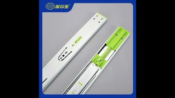 Wholesale 45mm Soft Closing Full Extension Double Spring Drawer Slides #chinafactory