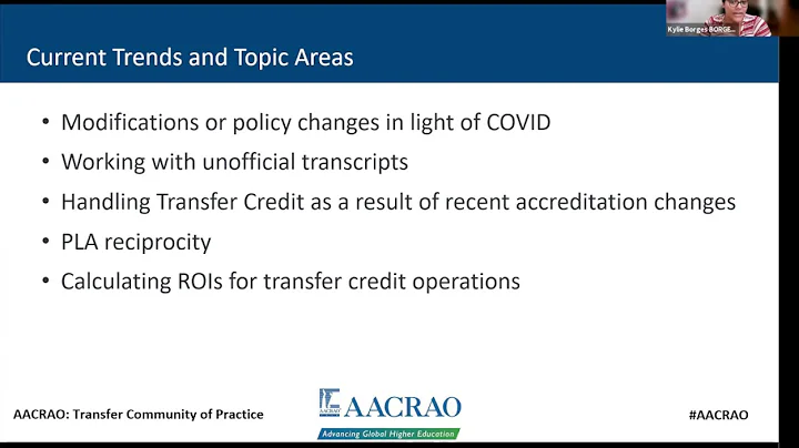 Transfer & Articulation Community of Practice Forum