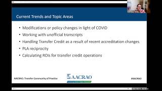 Transfer & Articulation Community of Practice Forum