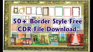 How To Create Border Design In CorelDraw//Fancy and Decorative Border/Corner and how to use Border