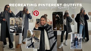 RECREATING PINTEREST OUTFITS | 7 outfits for winter 2024 recreating looks I’ve seen on pinterest