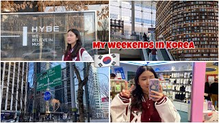 [ENG/KAZ] My weekends in Korea🇰🇷🤍 HYBE entertainment/Seoul