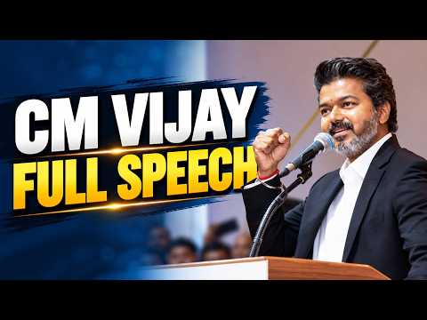 CM Vijay Full Speech | Modi | Chennai | CM vijay | TVK