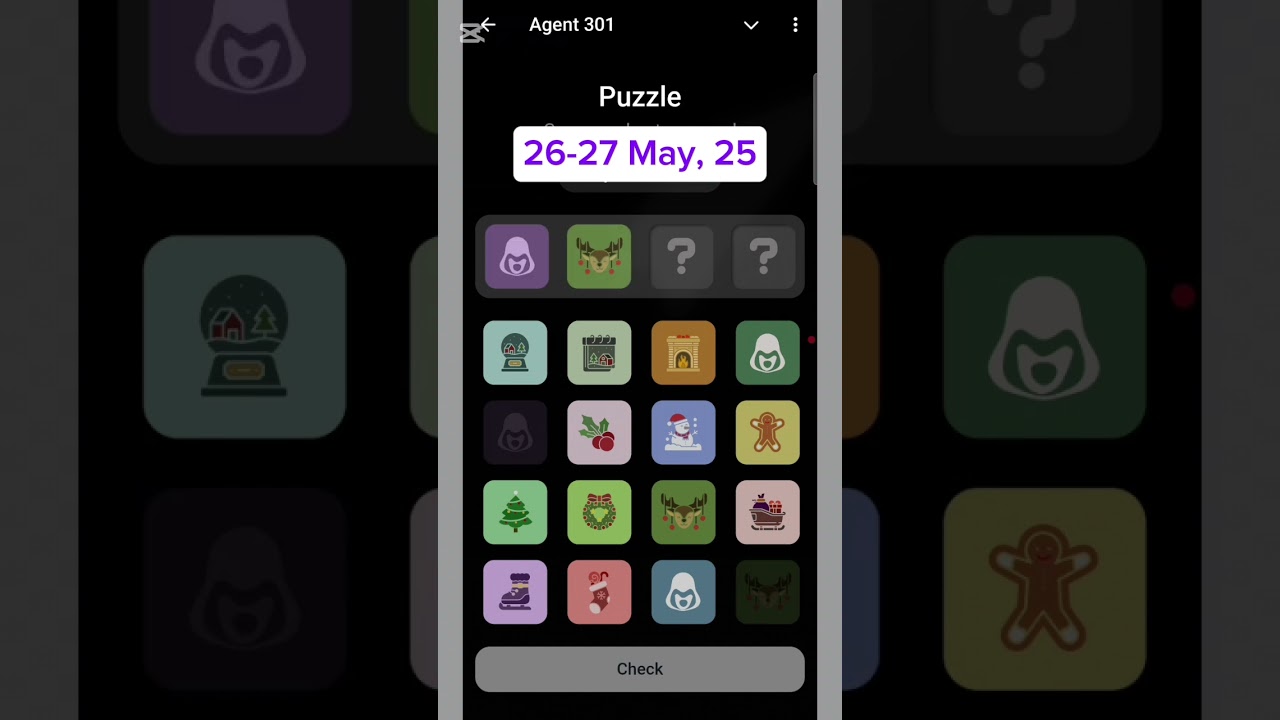 Agent 301 puzzle Daily Combo | 26 may | Agent 301 daily Puzzle combo |