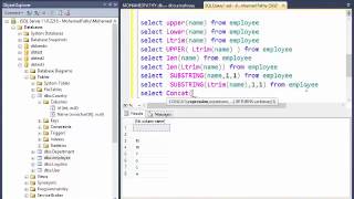 Programming with SQL , built in function and user define function