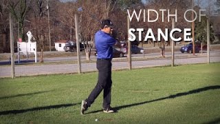 Golf Tip: Stance Width