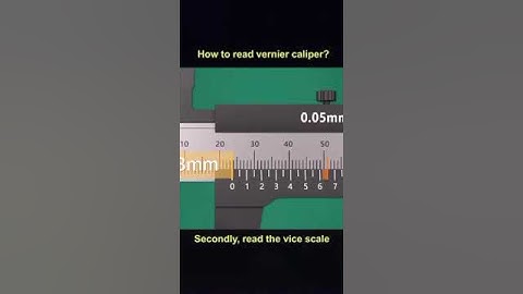 read vernier caliper?