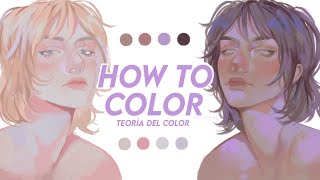 How to color skin | Color theory and how to harmonize colors