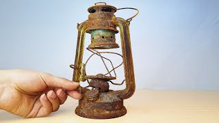 Rusty Oil Lantern Restoration - Restoring Crispy Rusted Lantern