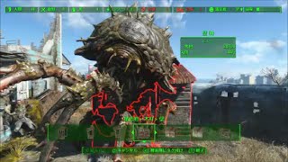 fallout4  拠点作ってたらいろいろカオスに、、