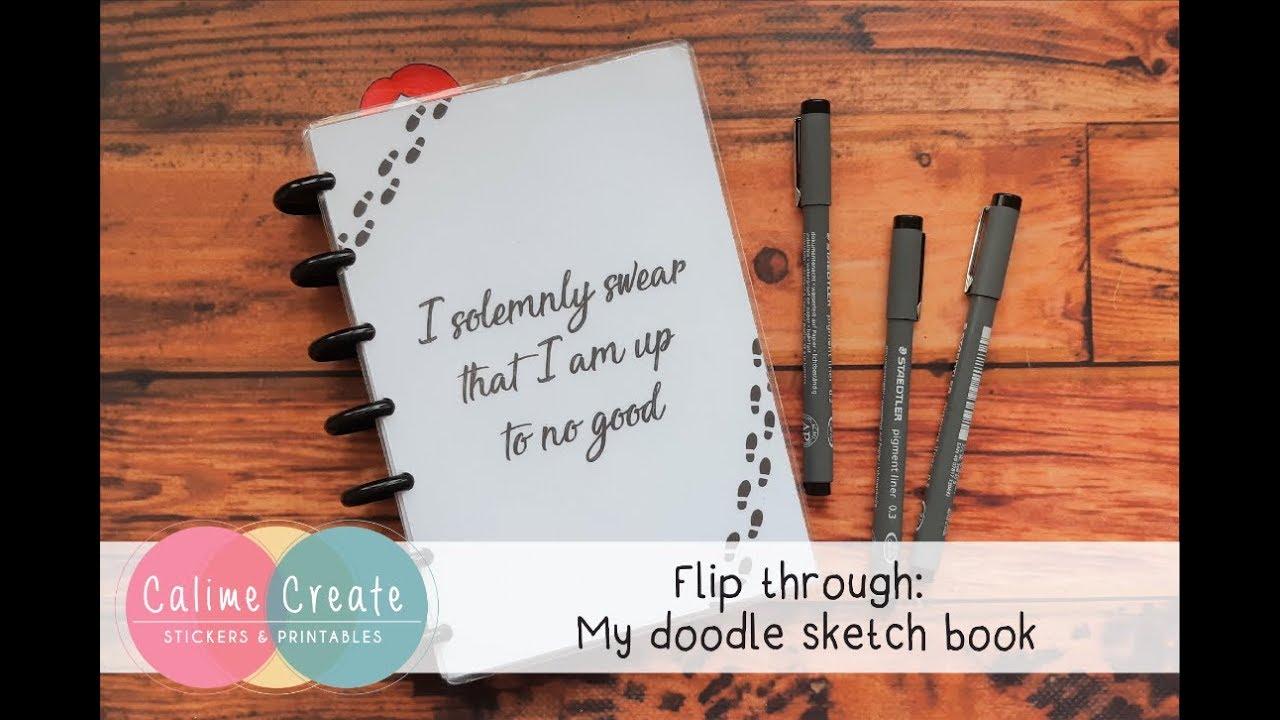 Flip through - My doodle sketch book - YouTube