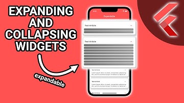 Flutter Tutorial - Expanding & Collapsing Widgets (expandable) #Flutter #AppDevelopment