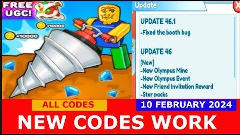 *NEW UPDATE CODES* [UPD] Clicker Mining Simulator ROBLOX | ALL CODES | FEBRUARY 10, 2024