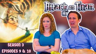 Attack on Titan Season 3 Reaction | Episodes 9 &amp; 10 | DUB
